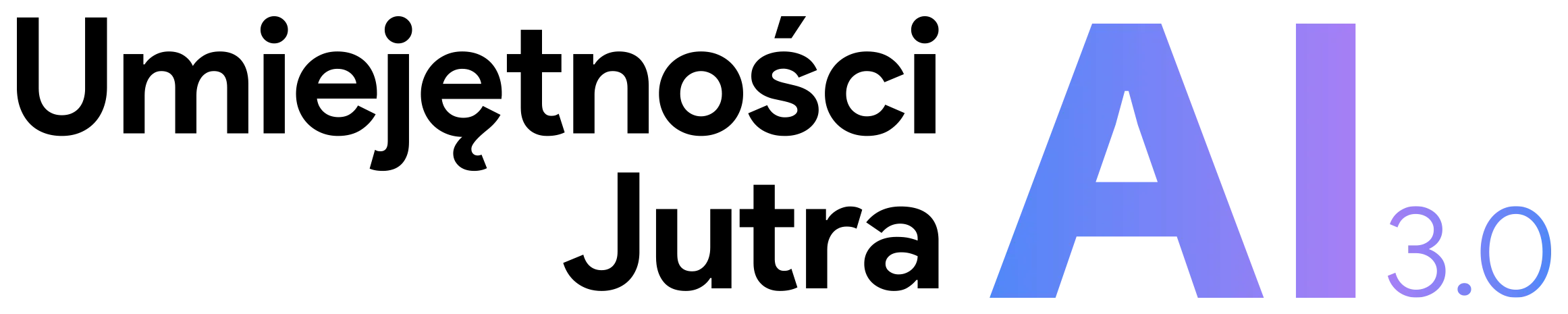Logo programu Umiejętności Jutra AI 3.0